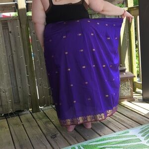 Purple And Gold Skirt